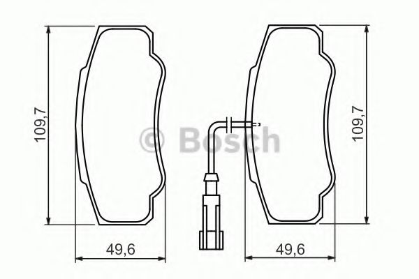 BOSCH NISSAN Колодки гальмівні задн. CABSTAR 06- ABE арт. 0986494391