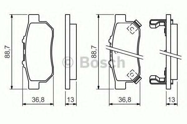 Гальмівні колодки, дискові BREMBO арт. 0986494392