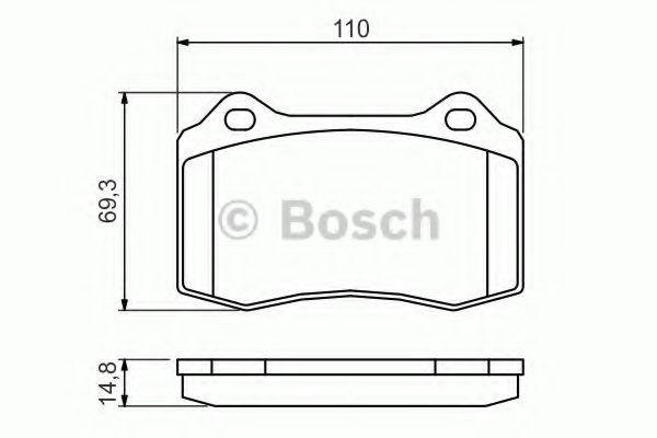 Колодки гальмівні дискові Citroen DS3 Front BLUEPRINT арт. 0986494393