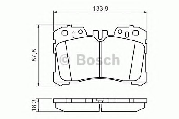 КОЛОДКИ ГАЛЬМІВНІ ПЕРЕДНІ TOYOTA арт. 0986494423