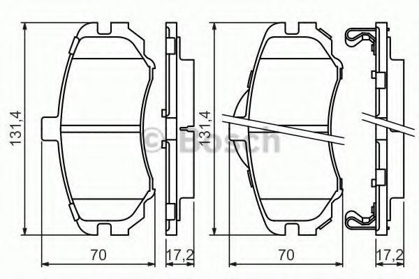 Гальмівні колодки дискові  арт. 0986494426