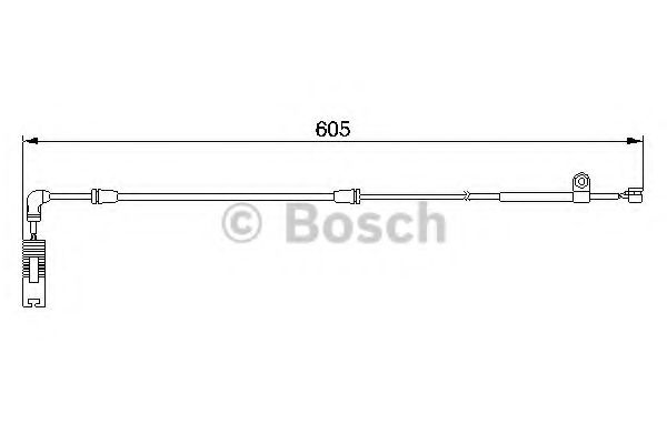 1987474943 BOSCH Датчик зносу гальмівних колодок NK арт. 1987474943