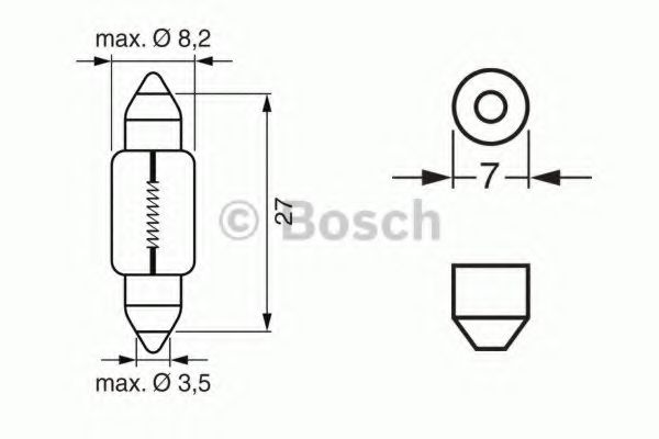 ЛАМПА STANDARD 12V WV OSRAM арт. 1987302226