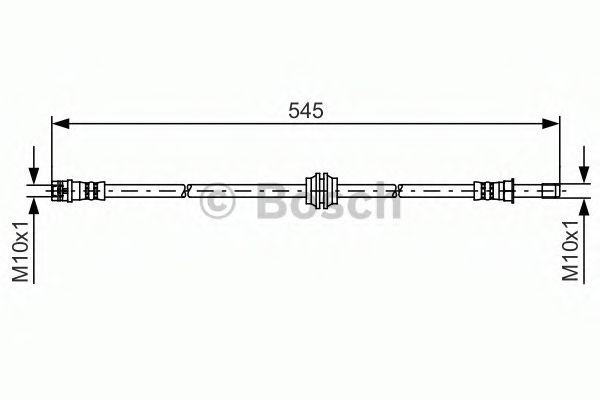 BOSCH  DB гальмівний шланг передній VITO 03- FEBIBILSTEIN арт. 1987481454