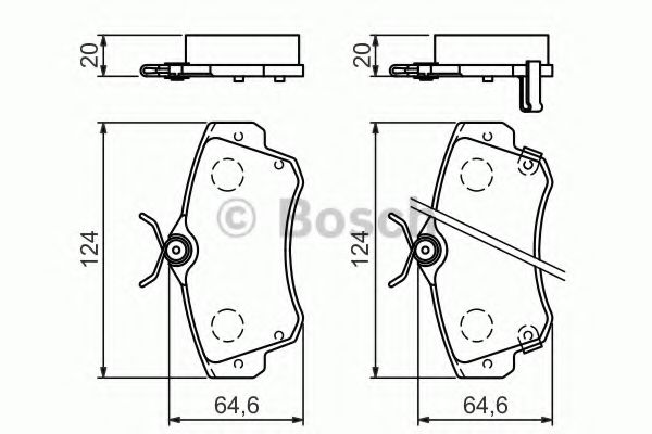 Колодки гальмівні дискові CHRYSLER/DODGE Cruiser/Neon ''F ''1,6-2,4 ''99-10 JAPANPARTS арт. 0986494029