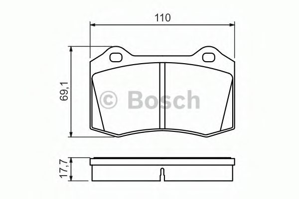 BOSCH гальмівні колодки задн.  Jaguar S-Type, XK 02- TRW арт. 0986494486