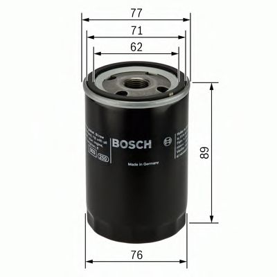 BOSCH (LV) P3079 фільтр масляний OPEL SAAB ROVER  арт. 0451103079