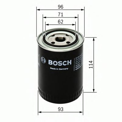 BOSCH P4014 фільтр масляний LAND ROVER 2,5-4,6 TOYOTA 2,0 старі PURFLUX арт. 0451104014