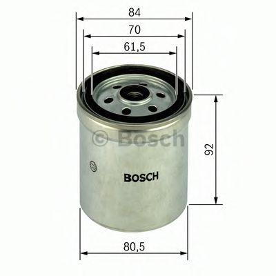 BOSCH N4153 H=92mm фільтр паливний диз. DB W123, 207-409D OM615-617 MEYLE арт. 1457434153