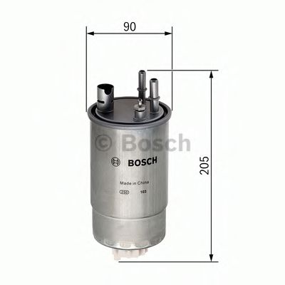 F026402049 BOSCH Фільтр палива N2049 UFI арт. F026402049