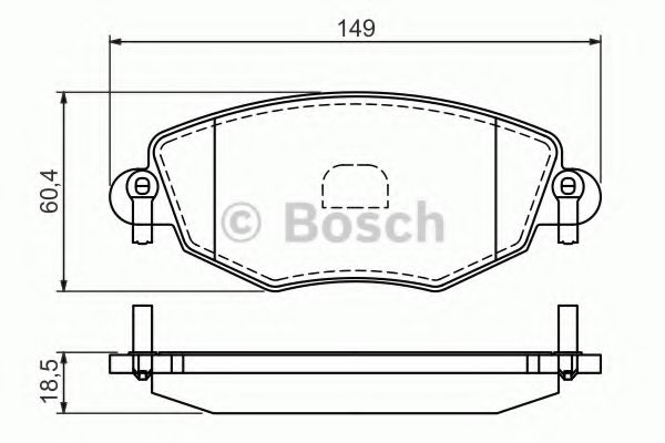 ГАЛЬМІВНІ КОЛОДКИ ABS арт. 0986494026