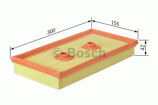 1457433315 BOSCH Фільтр повітря S3315 CLEANFILTERS арт. 1457433315