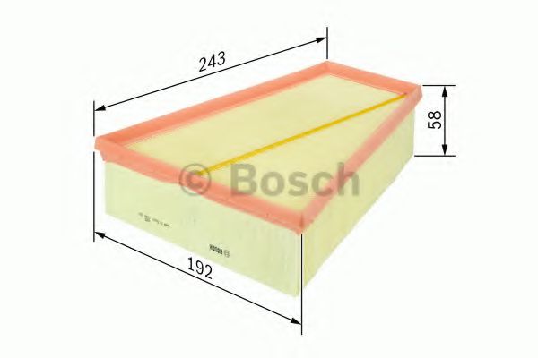 1457433573 BOSCH Фільтр повітря S3573 ASAM арт. 1457433573