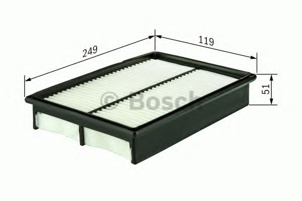 BOSCH S3957 фільтр повітряний TOYOTA 1,3/1,5 NIPPARTS арт. 1457433957