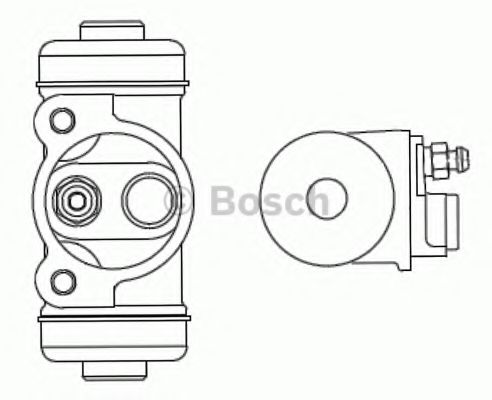 BOSCH CHRYSLER колісний гальмівний циліндр Voyager III,Kia BLUEPRINT арт. F026002349