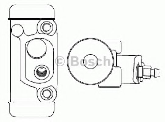 BOSCH KIA робочий гальмівний циліндр SPORTAGE K00 94- BLUEPRINT арт. F026002350