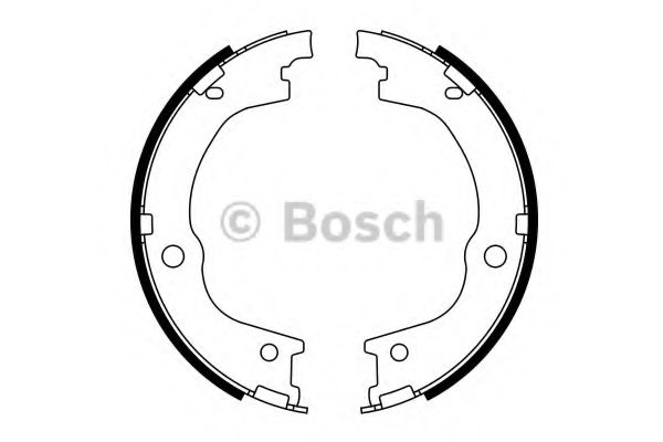 BOSCH гальмівні колодки ручного гальма Trajet BREMSI арт. 0986487780