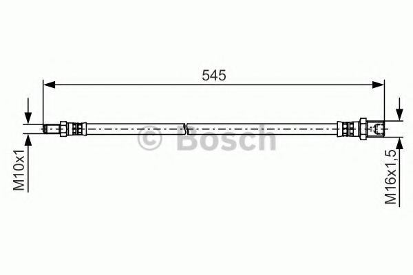 a_Гальмівний шланг 545mm IVECO Daily''F 06>>