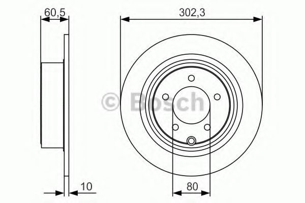 ДИСК ГАЛЬМIВНИЙ ЗАДНIЙ HELLAPAGID арт. 0986479R07