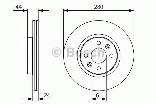 ДИСК ГАЛЬМIВНИЙ ПЕРЕДНIЙ PREMIUM2 ABS арт. 0986479R67