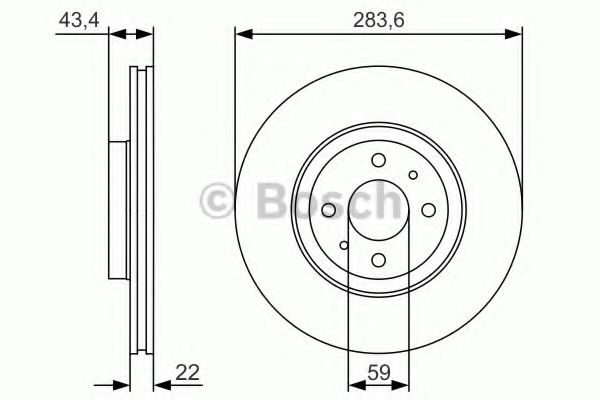 Диск гальмівний ALFA ROMEO/CITROEN/FIAT/LANCIA/PEUGEOT ''F ''92>> PR2 DELPHI арт. 0986479S01