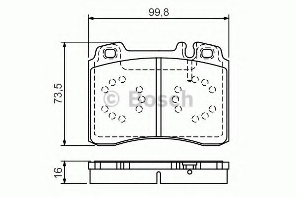 Колодки гальмівні дискові PR2 - заміна на 0986424170 JURID арт. 0986495057