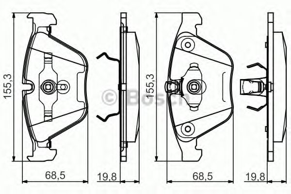 ДИСКОВI КОЛОДКИ ПЕРЕДНI PREMIUM2 DELPHI арт. 0986495082