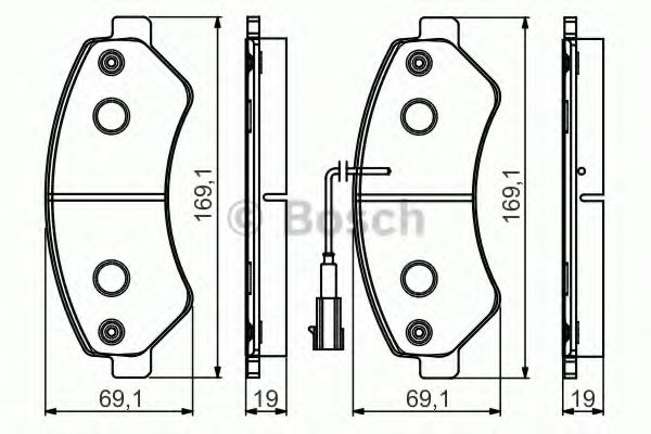 ДИСКОВI КОЛОДКИ ПЕРЕДНI PREMIUM2 FERODO арт. 0986495095