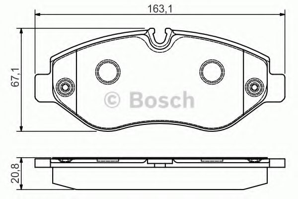 Гальмiвнi колодки дисковi FEBIBILSTEIN арт. 0986495098