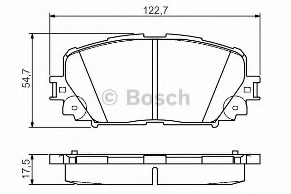 Колодки гальмівні дискові TOYOTA Yaris/Prius ''F 