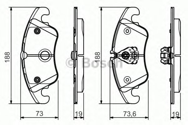 ДИСКОВI КОЛОДКИ ПЕРЕДНI PREMIUM2 METELLI арт. 0986495110