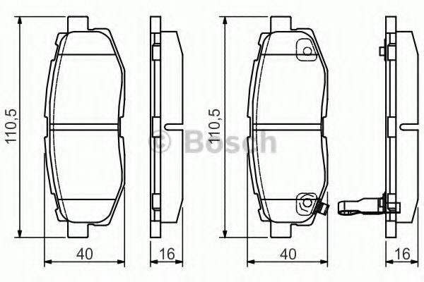 Гальмівні колодки дискові ROADHOUSE арт. 0986495135