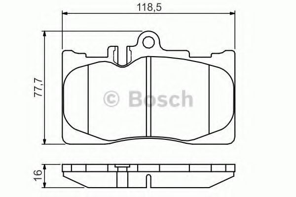 BOSCH TOYOTA гальмівні колодки дискові передн.Lexus LS (FE) 430 00- DELPHI арт. 0986495138