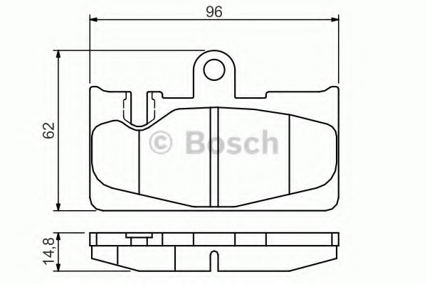 BOSCH TOYOTA гальмівні колодки задн.Lexus LS (FE) 430 00- HELLAPAGID арт. 0986495139