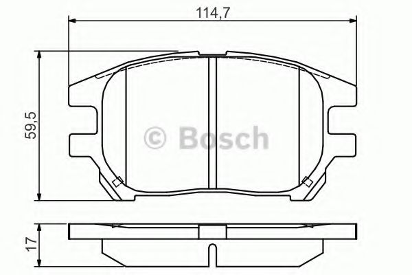 Колодки гальмівні дискові Lexus RX300 U1 2001-2003 F REMSA арт. 0986495140