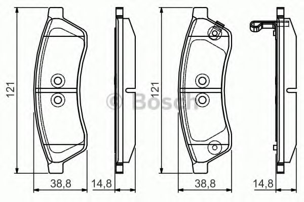 ДИСКОВI КОЛОДКИ ЗАДНI BLUEPRINT арт. 0986495168