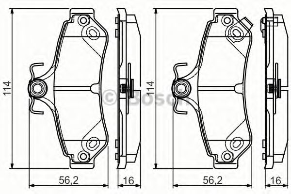 ДИСКОВI КОЛОДКИ ЗАДНI FRICTION MASTER арт. 0986495173