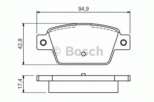 ДИСКОВI КОЛОДКИ ЗАДНI TRW арт. 0986494536