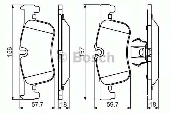 BOSCH BMW гальмів.колодки передн. 1 F20,2 F22,3 F30,4 F32,33 12- ICER арт. 0986494561