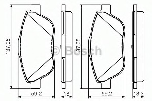 Гальмівні колодки, дискові ABS арт. 0986494564