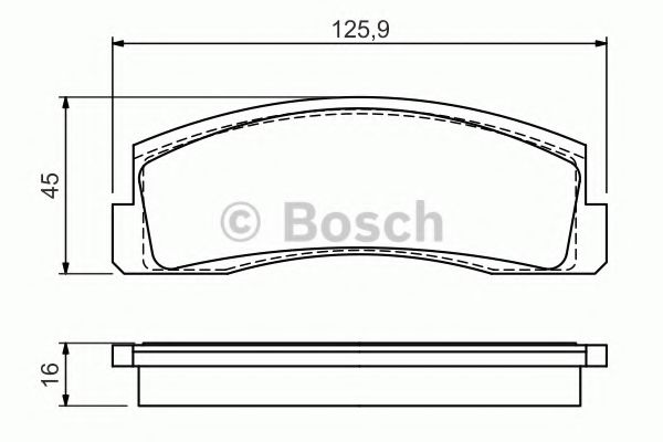 Гальмівні колодки дискові ABS арт. 0986494543