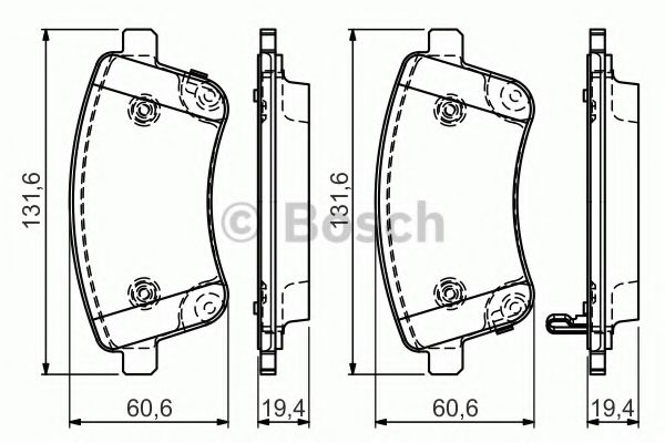 ГАЛЬМІВНІ КОЛОДКИ, ДИСКОВІ BREMBO арт. 0986494552