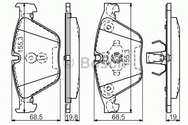 ДИСКОВI КОЛОДКИ ПЕРЕДНI FRICTION MASTER арт. 0986494549