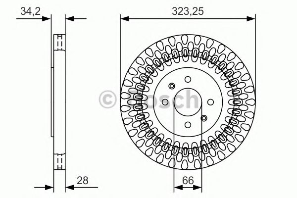 Гальмівний диск ZIMMERMANN арт. 0986479A90