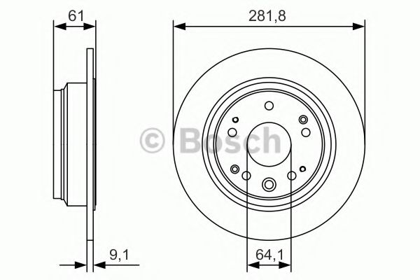 ДИСК ГАЛЬМIВНИЙ ЗАДНIЙ TRW арт. 0986479A91