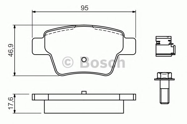 ДИСКОВІ КОЛОДКИ BOSCH арт. 0986494605