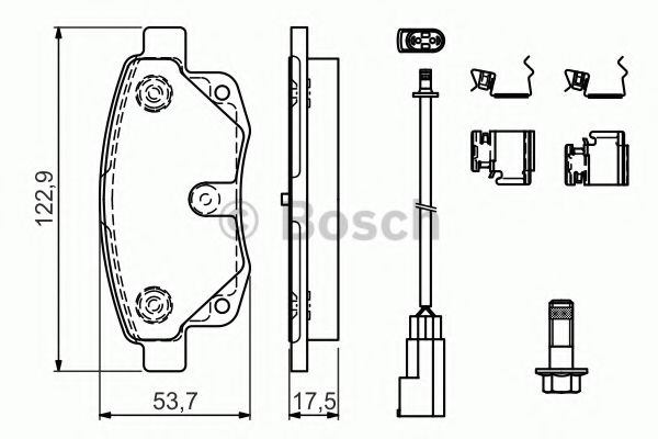 ДИСКОВІ КОЛОДКИ ABS арт. 0986494614