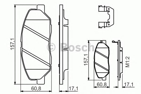 Гальмівні колодки, дискові BREMBO арт. 0986494631