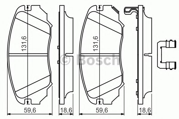 Гальмівні колодки, дискові BLUEPRINT арт. 0986494632