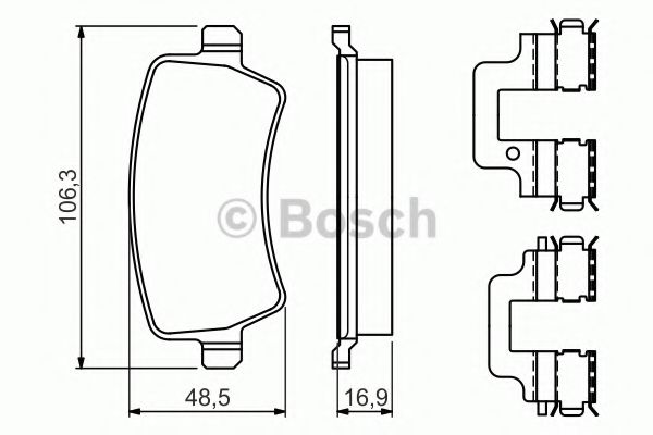 Гальмівні колодки, дискові ABS арт. 0986494641